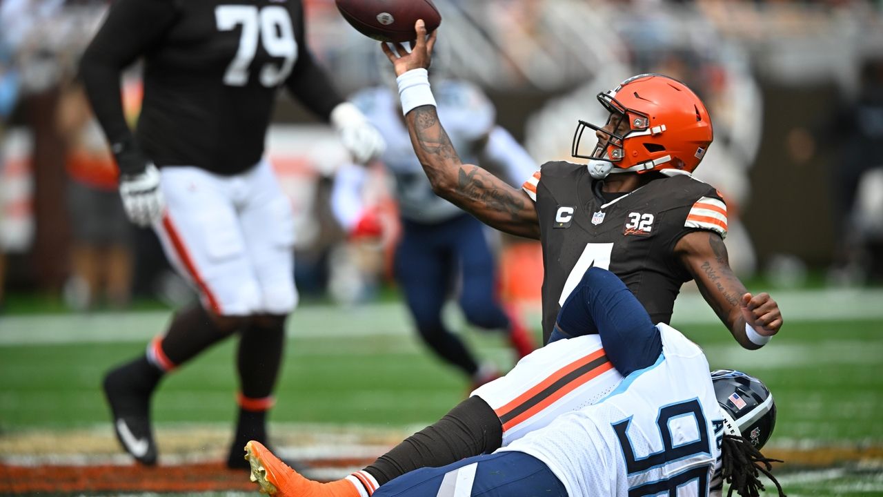 Without or with Deshaun Watson, Browns' offensive line will be tested by  Ravens