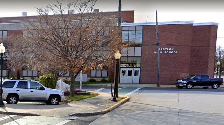 The exterior of Babylon High School.