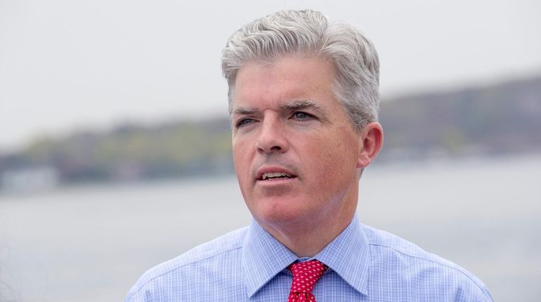 Suffolk County Executive Steve Bellone attended a press conference on...