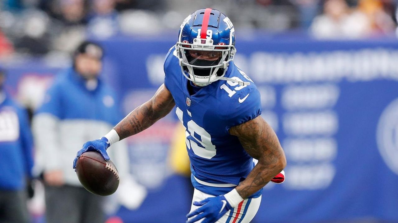 New York Giants Minicamp: Main Takeaways  Toney, Golladay in red/injury  jerseys 