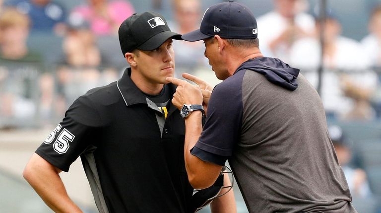 Aaron Boone's creative tirade with umpire gives Yankees a jolt . . . and is  T-shirt worthy - Newsday