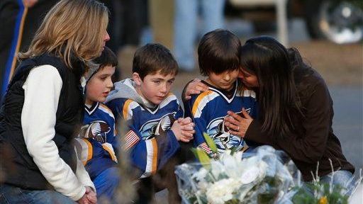 From left, Jean Bradley; Steven Turchetta, 9; Jean's son Matthew...