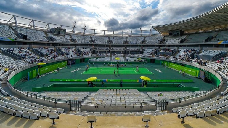 A general view of the main court of the Olympic...