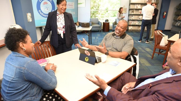 Members of the Long Island African American Chamber of Commerce...