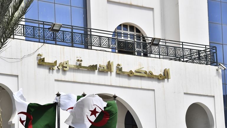 Algeria's constitutional court, in the capital Agiers, Saturday, Sept. 14,...