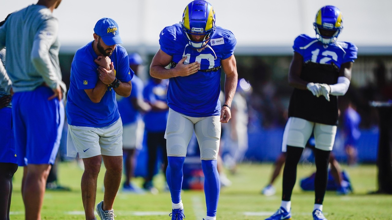 Rams WR Cooper Kupp leaves practice early with a hamstring injury - Newsday
