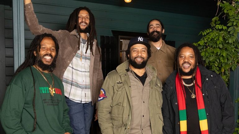 Ziggy Marley, from left, Julian Marley, Ky-Mani Marley, Damian Marley...