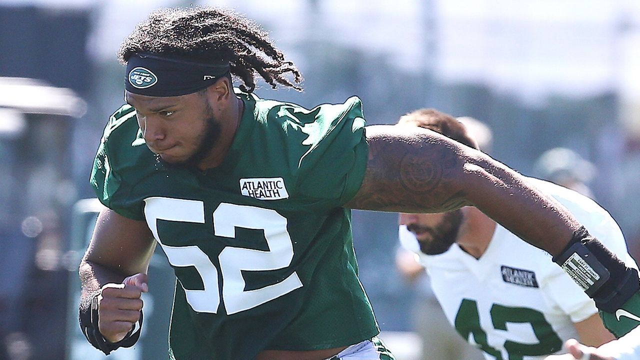 New York Jets' Jermaine Johnson during an NFL football game