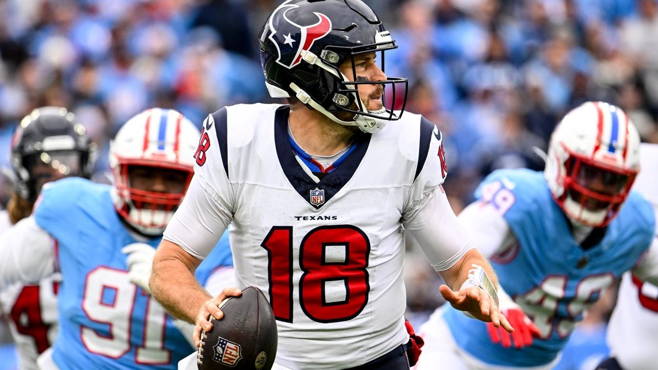 Keenum comes through for Texans against Titans with Stroud out to keep playoff hopes alive - Newsday