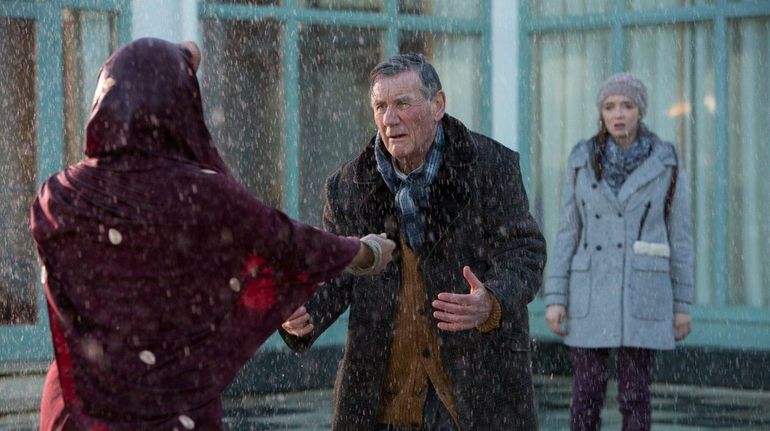 Michael Palin, center, stars with Mayuri Boonham and Hannah Ward...