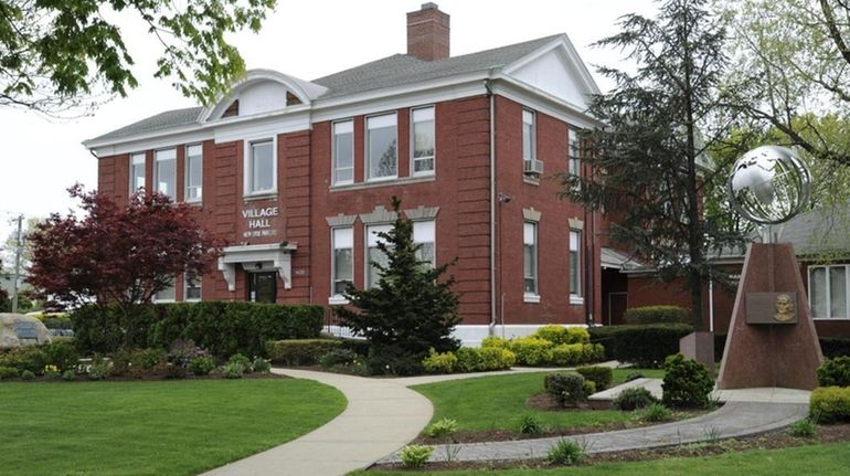 New Hyde Park Village Hall is seen on April 16,...