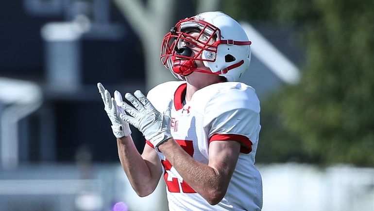 Matt McIntee of East Islip is all alone for the...