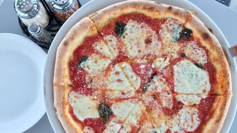 Margherita pizza at Saverio's Authentic Pizza Napoletana in North Massapequa.