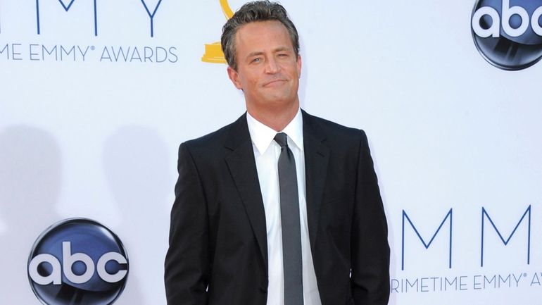 Actor Matthew Perry arrives at the 64th Primetime Emmy Awards...