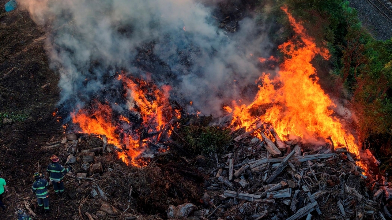 Source image for "Mulch fire causes widespread disruptions on LIRR's Ronkonkoma Branch"