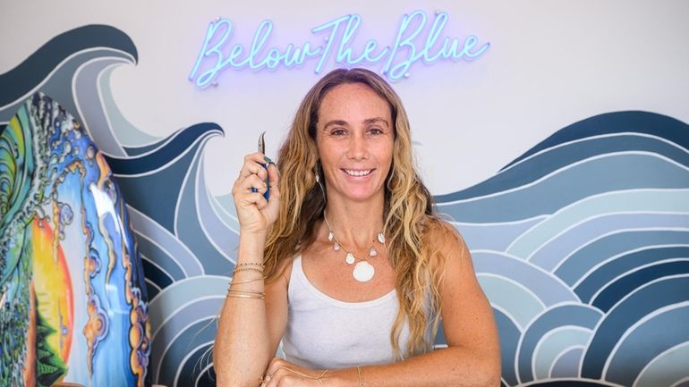 Ariel Engstrom, owner of Below The Blue, a jewelry, beauty...