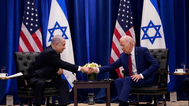 President Joe Biden meets with Israeli Prime Minister Benjamin Netanyahu...