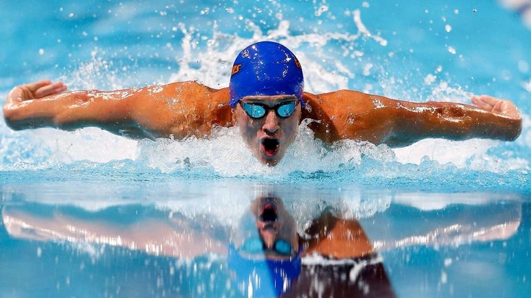 OMAHA, NE - JUNE 30: Ryan Lochte competes in the...