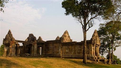 In this file photo, Cambodia's famed Preah Vihear temple is...