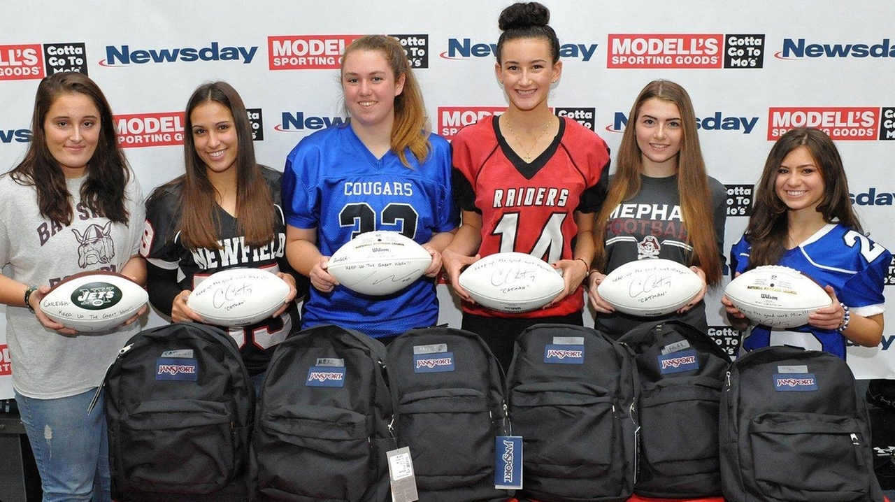 LI girls awarded for their football Newsday
