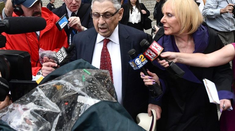 Former Assembly Speaker Sheldon Silver leaves federal court in Manhattan...
