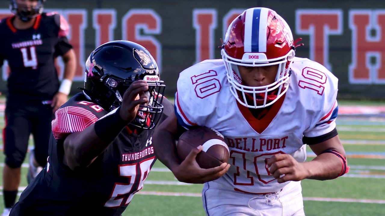 Bellport rolls past Hills East in rematch of last year's playoffs Newsday