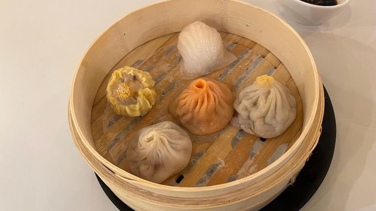 The dim sum sampler at JBBQ Wok & Dumpling in...