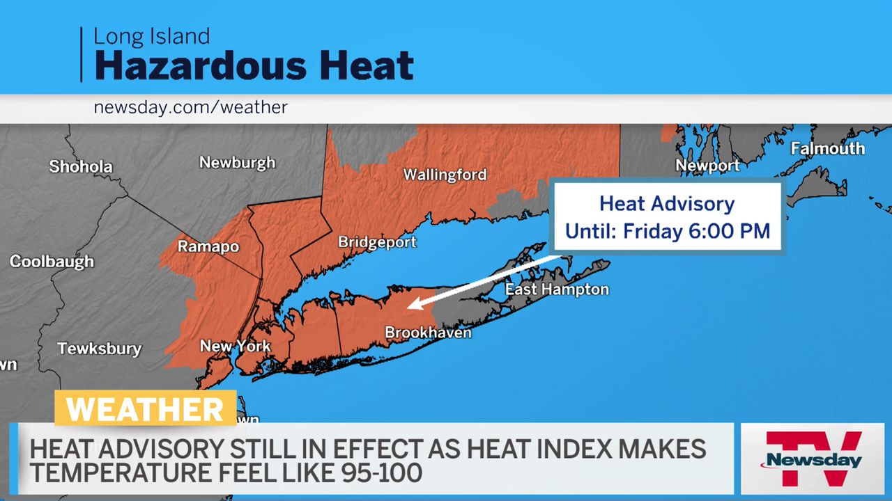 Long Island Weather Heat advisory continues Newsday