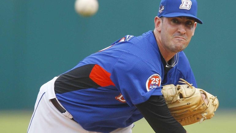 Buffalo Bisons pitcher Matt Harvey, a New York Mets prospect,...