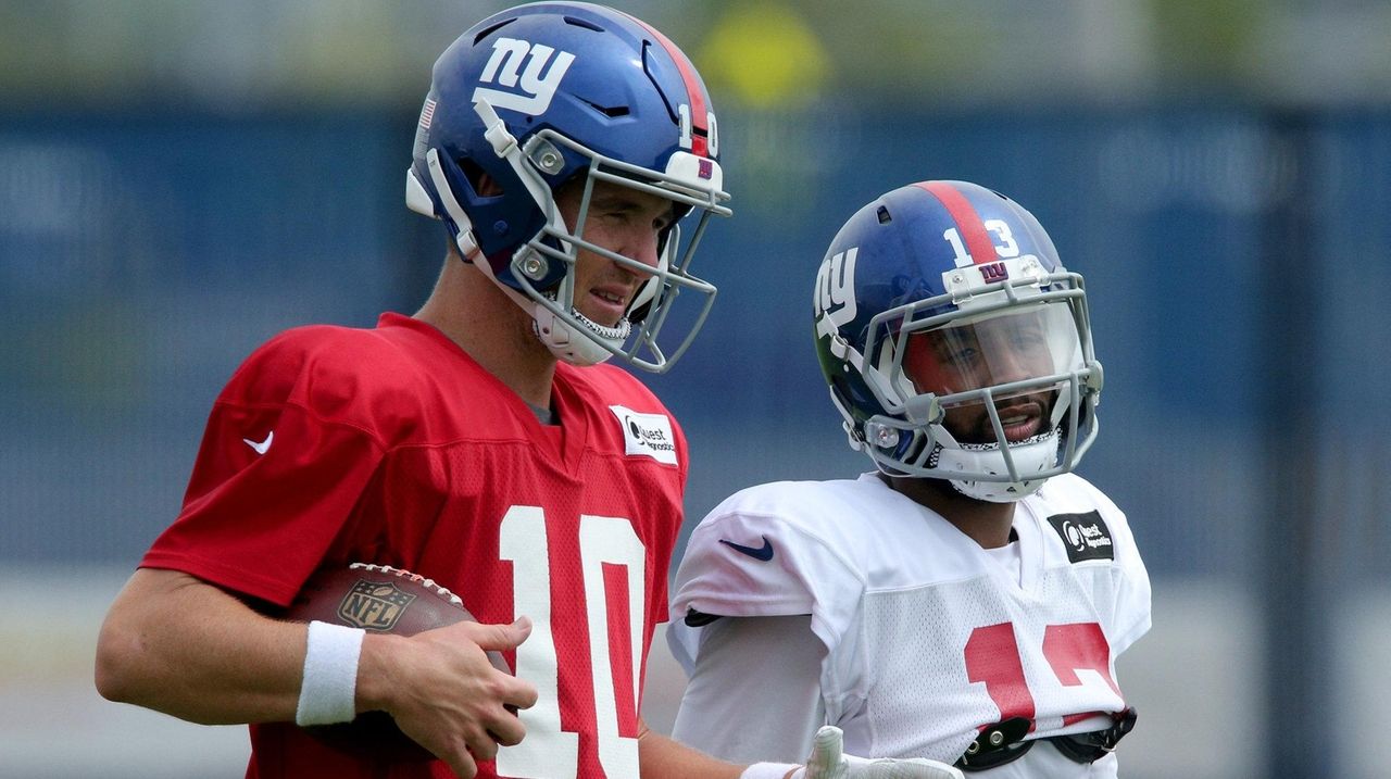 Eli Manning And Odell Beckham Jr. Work On Their Chemistry Without Game ...