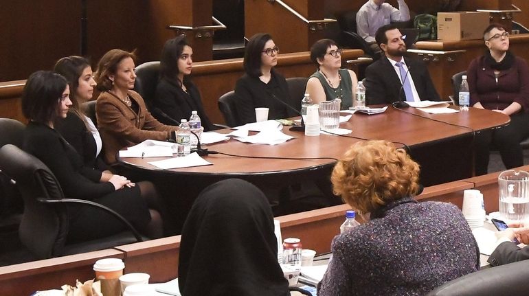 Members of the Sexual Harassment Working Group, survivors of sexual...