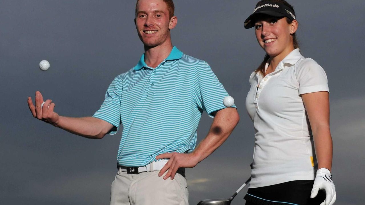 Farmingdale golf siblings Alix and Matt Lowe Newsday