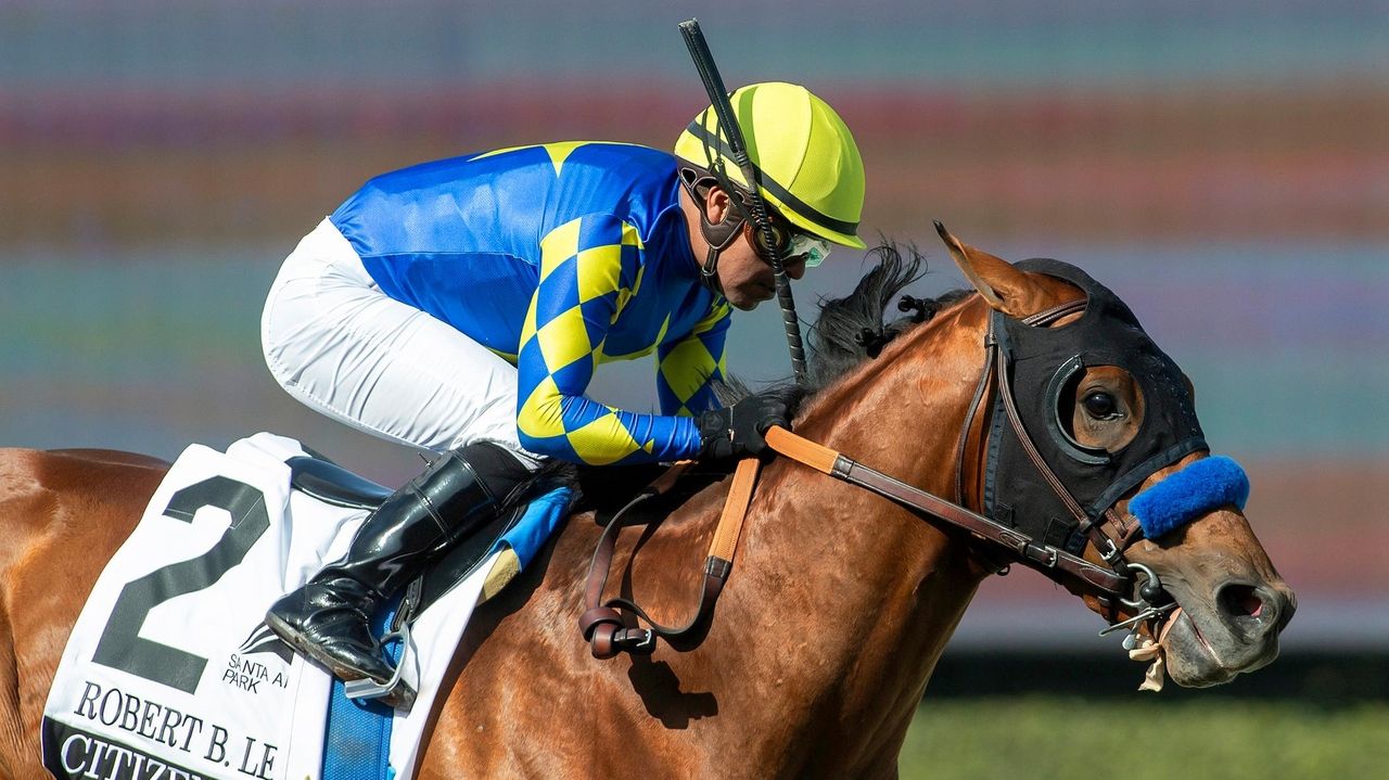 Citizen Bull wins Robert Lewis Stakes, giving trainer Bob Baffert 1-2-3 finish at Santa Anita