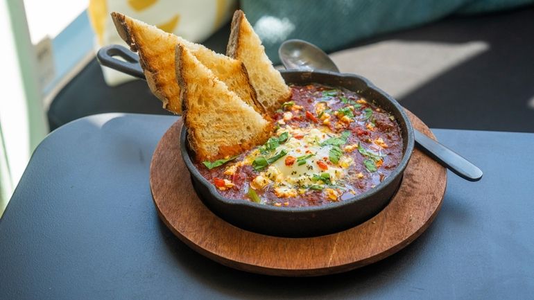 Shakshouka at The Gallery Cafe in Greenport.