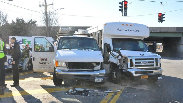 The crash scene on Tuesday, Feb. 27, 2018, in Dix...