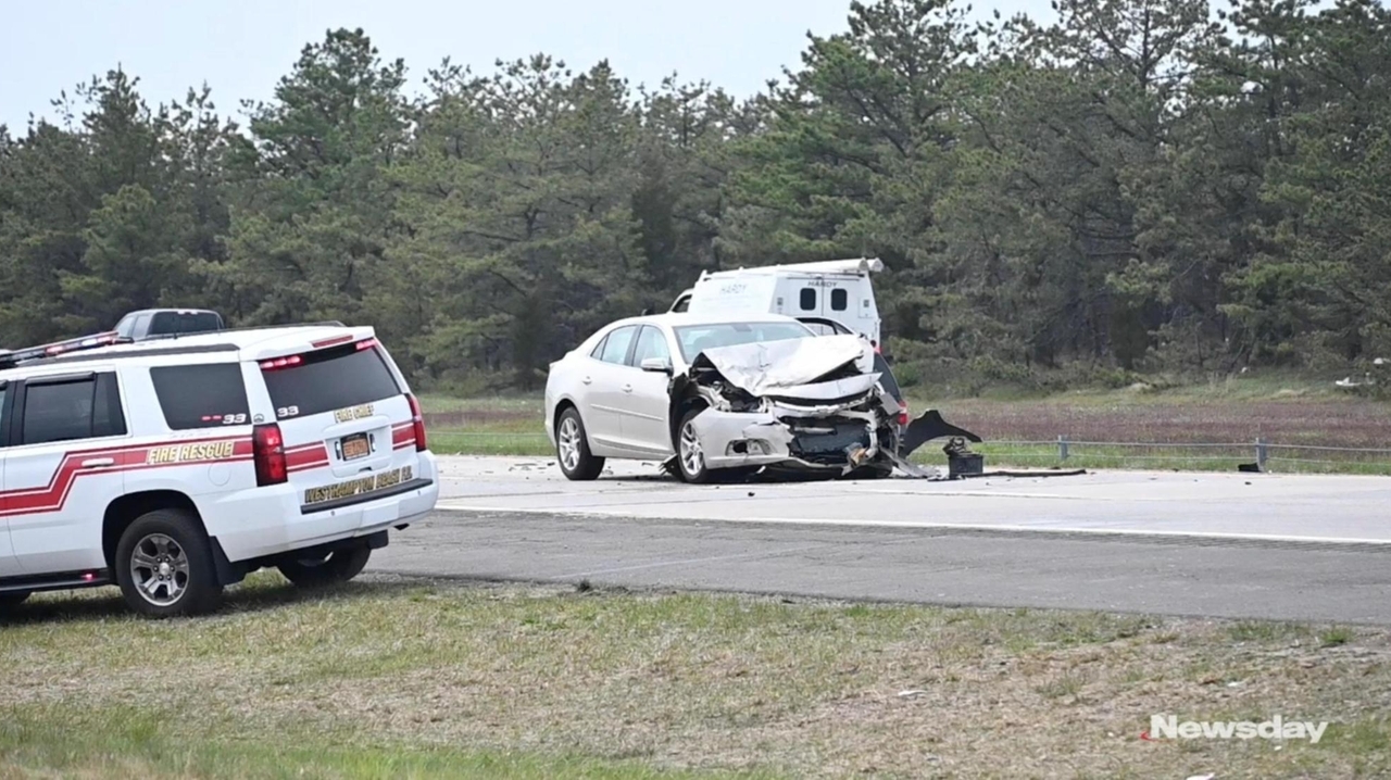 Multivehicle crash on Sunrise Highway in Westhampton Newsday