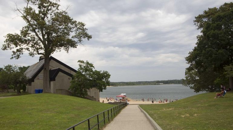 Ronkonkoma Beach at Lake Ronkonkoma. Ronkonkoma, flanked by the LIE,...