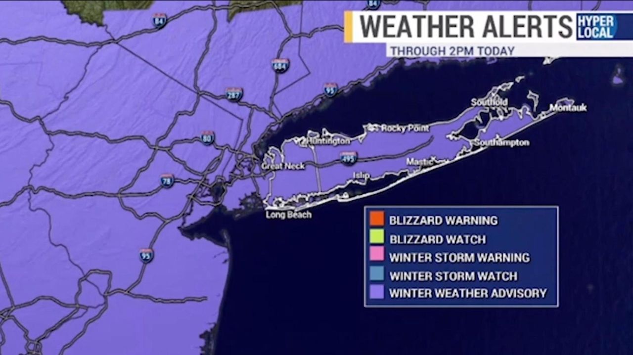 Long Island weather forecast 2 to 4 inches of spring snow Newsday