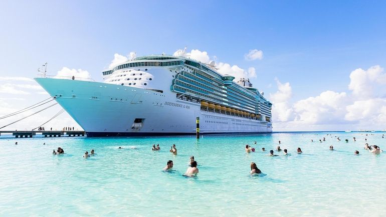 People enjoying the water at Grand Turk, Turks and Caicos...