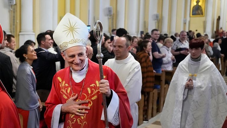 Cardinal Matteo Zuppi, head of the CEI (Italian Conference of...