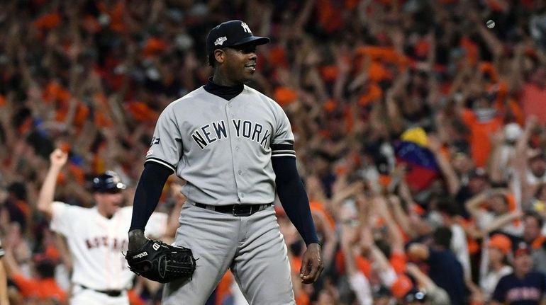 Aroldis Chapman reflects after Yankees' ALCS loss