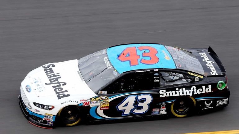 DAYTONA BEACH, FL - FEBRUARY 20: Aric Almirola drives the...