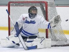 Meet Sophie Marino, a goalie for Long Beach boys ice hockey team