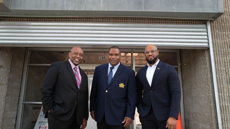 100 Black Men of Eastern New York members Noel Simms...