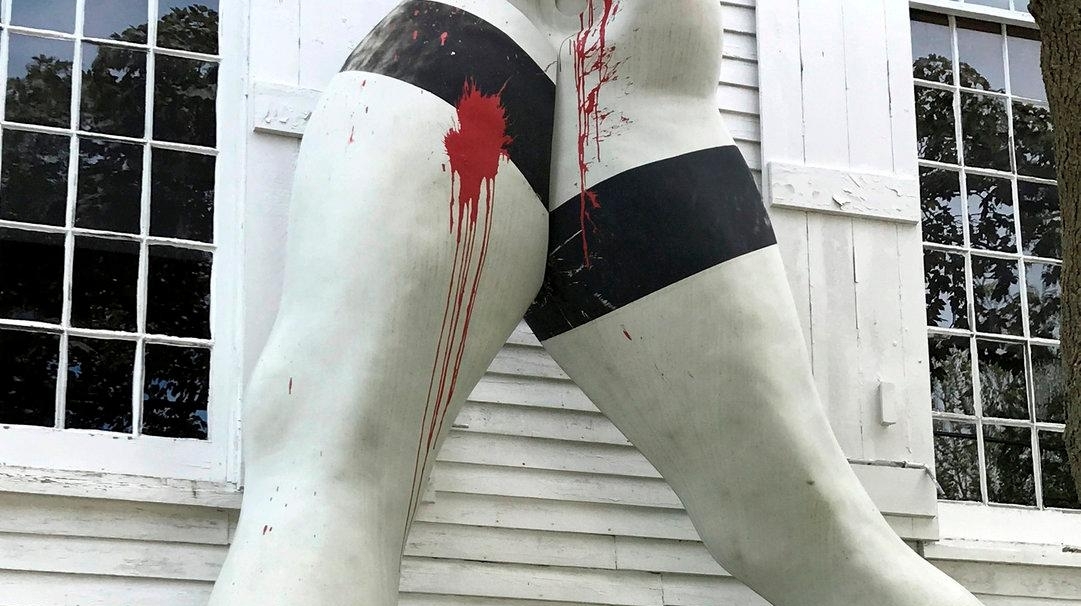 Larry Rivers’ ‘Legs’ statue in Sag Harbor vandalized - Newsday