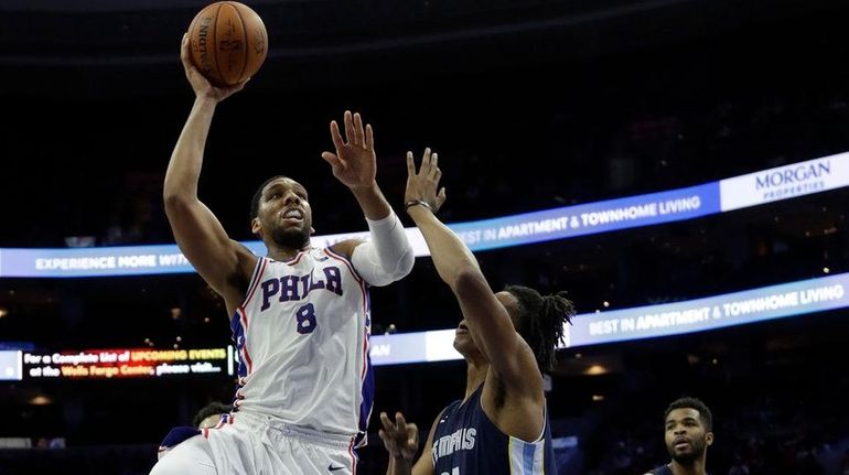 Jahlil Okafor in action during a preseason game against the...