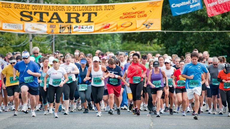 The Great Cow Harbor 10K Run will step off in Northport...