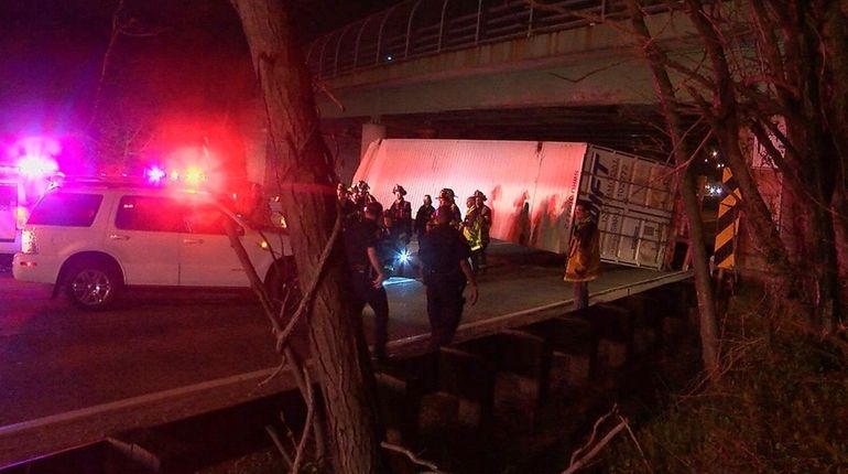 State troopers were called to the westbound Southern State Parkway...