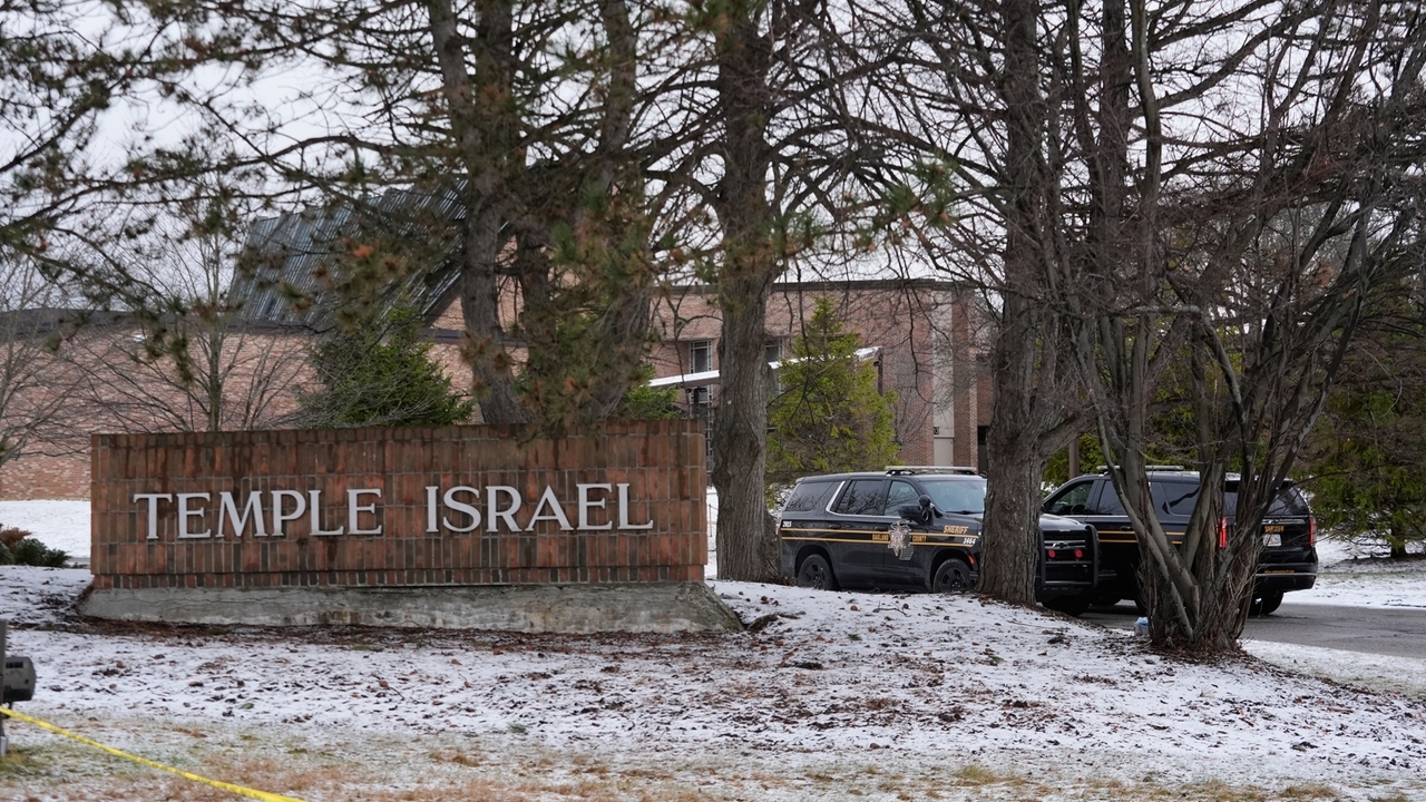 Michigan synagogue posts photos of fire damage a week after armed man plowed truck into building