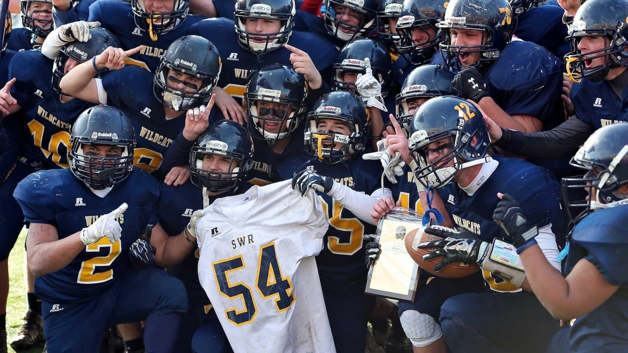 Tom Cutinella, ShorehamWading River HS football player, leaves a